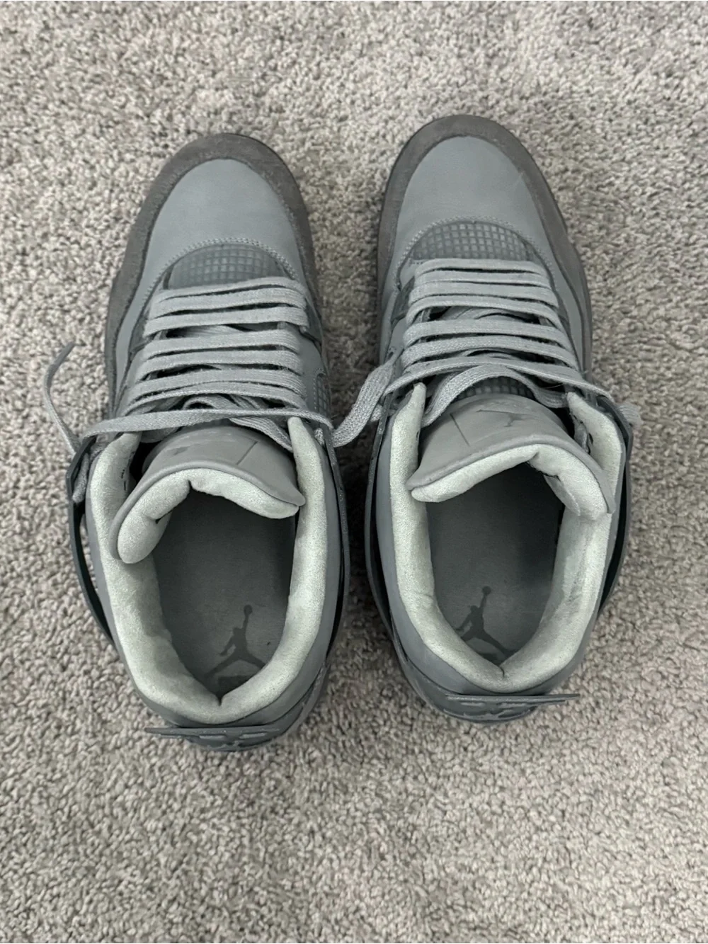 Jordan 4 Men's Gray High-Top Sneakers